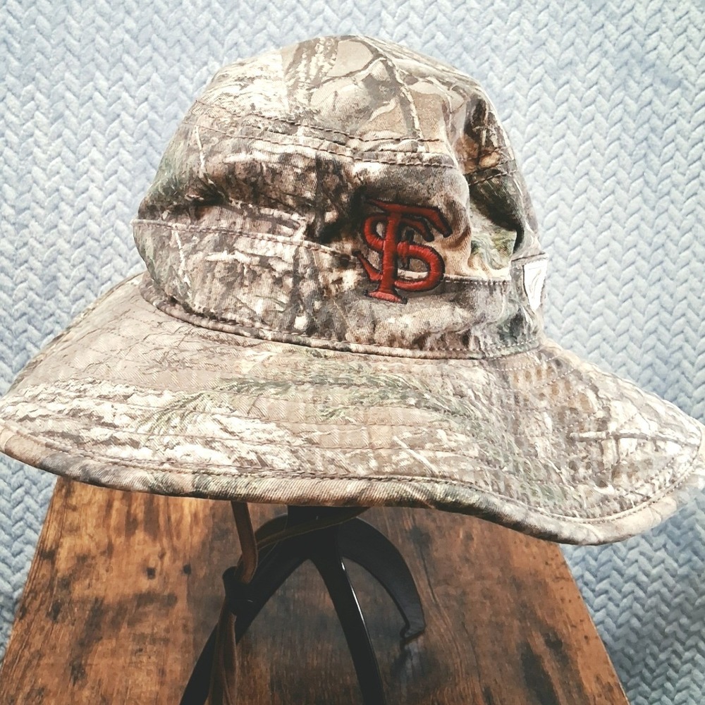 The Game FSU Seminoles Camo Boonie Hat Florida State RealTree Sun Bucket Hat